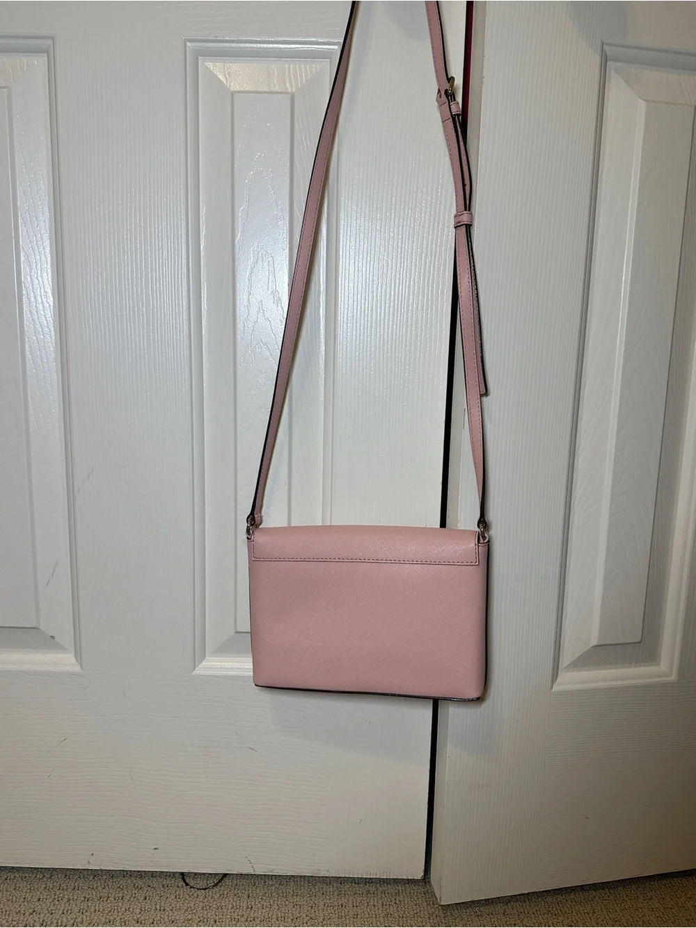 kate spade Blush Pink Leather Crossbody Envelope Bag